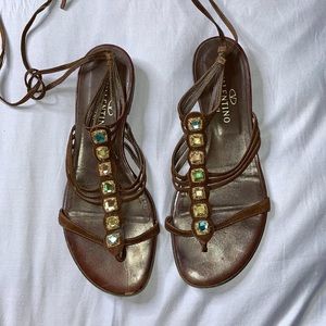 Valentino garavani strap sandals 7 1/2”